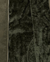 [Lined Fur] Weave Corduroy Hood Jacket