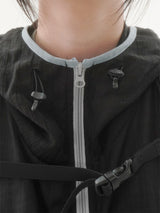Bailen Shirring Ringer Windbreaker -4C