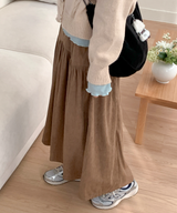 コーデュロイロングスカート