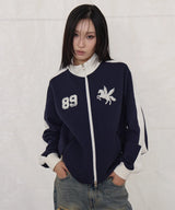 horse cl zip up (navy)