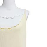 (2color) Wave Layered Ribbed Sleeveless Top
