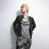 DISTRESSED LEOPARD CARDIGAN
