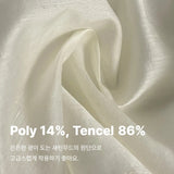 Yokono satin frill strap wrap skirt layered skirt [ CHARCOAL ONLY ]