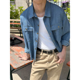 [S/S] クロップドデニムカッティングシャツ