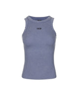 8287 Logo Vintage Sleeveless Tee (Dusty Blue)
