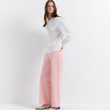 Wide Collar Blouse White