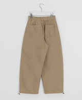 [unisex] Dalkas Pintuck Cotton Banding Wide Pants