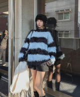 Haze Stripe Mohair Knit