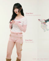 star shorts pink
