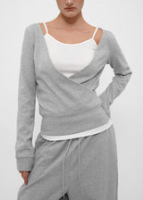[B-BASIC] Light Sweat Wrap Long Sleeve Tee