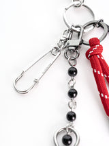 BBD ストーンボールロープキーリング (Black&Red)