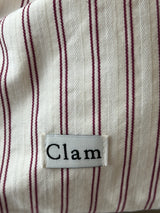 Clam ストリングポーチ _ レッドストライプ