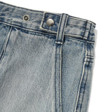 Blunt denim fatigue pants / Washed blue