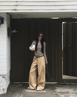 Middle Carpenter Detail Long Pants