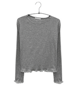 デュニーレースクロップモーダルTシャツ（3c）