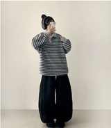 Momo Dangala Loose Fit Collar Sweatshirt