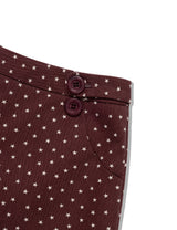 PIGMENT STAR MINI SKIRT(BURGUNDY)