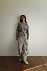 Raglan pigment long sleeve, Grey