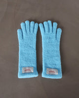 Patch Finger Slit Long Gloves