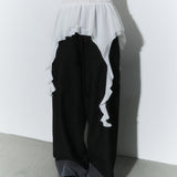 (2nd reorder) frill layered sleeveless - ivory