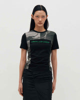 Blocked Graphic SS T-shirt _ BLACK