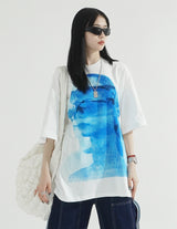 シルエットハーフスリーブTシャツ