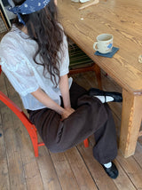 ドードーレースパフ半袖ブラウス