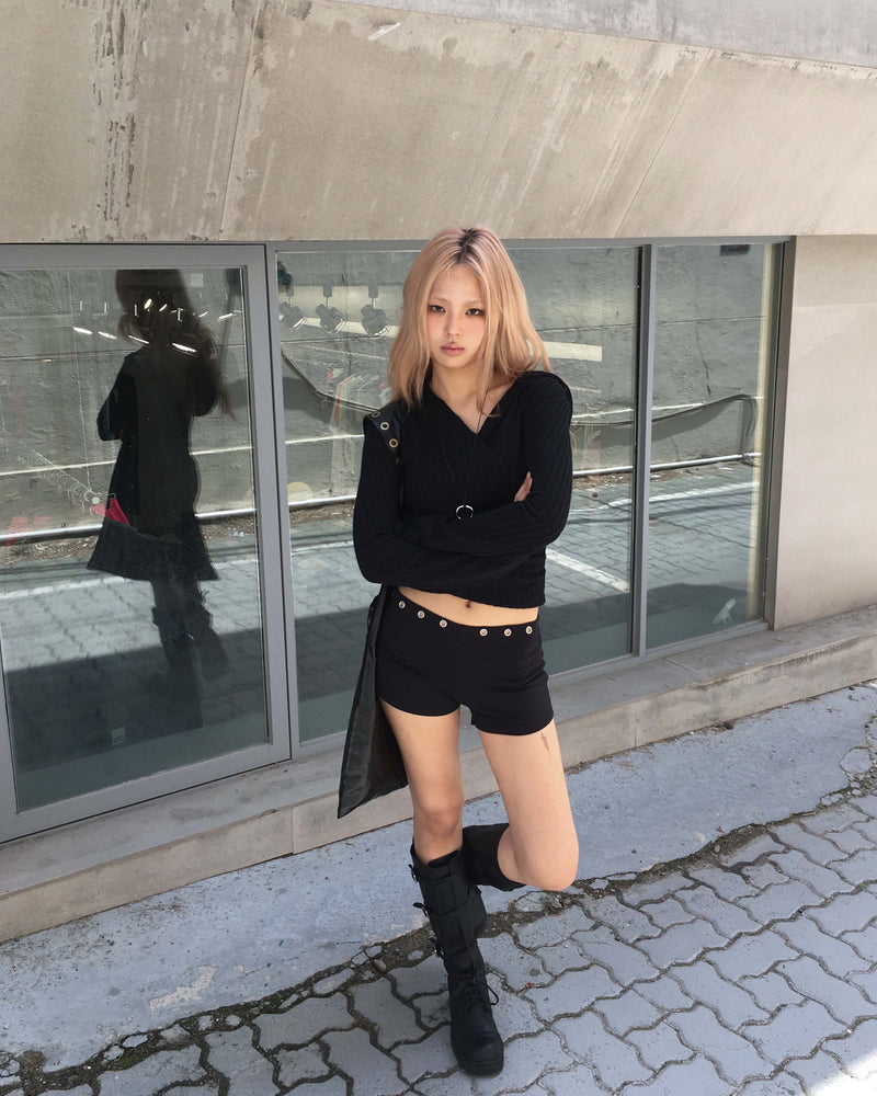Eyelet shorts