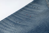 ICE BLUE HOT-FIX RHINESTONE CRINKLE WHISKER BOOTCUT JEANS
