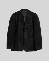 リス スエード ブレザー ジャケット