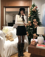 Roin Suede Mini Skirt