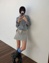 タイニーボタンミニスカート