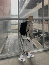 Strap sweat bermuda pants 2C