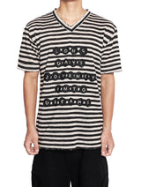 RD LIGHT STRIPED V-NECK TSHIRT