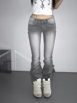 0459 cool grey washing jeans  