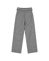 Fold Over Wide Slacks _ GREY