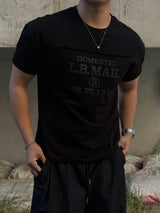 L.B patch printed short sleeve