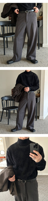[F/W] Herringbone wide slacks(3color)