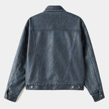Creep Vintage Leather Trucker Jacket