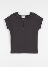 CAP ZIP-UP HOOD TEE