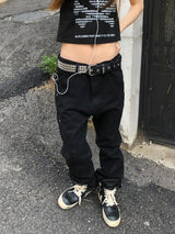 Cyber Black Zip Pants