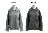 Lena Overfit Check Pattern Long Sleeve Blue Jacket (2 colors)