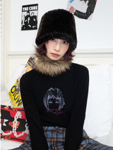 インクプリンティドラウンドネックコットンポリエステル長袖Tシャツ