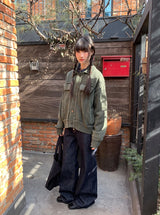 [unisex] ディルカリウォッシングカラーニットジャケットカーディガン
