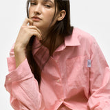 ペーパーボタンシャツセット_PINK