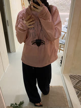 Peach Club Unbalance Shirring Summer Hood Windbreaker 