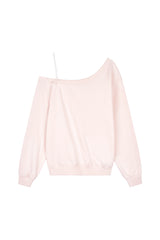 Kleen club one-shoulder sweatshirt, Dark gray