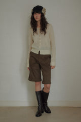 Hushed Wool Cardigan [Lemon]