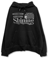 シャイニンググラフィックコーミングフーディー _Black