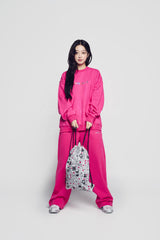 24FW ベリーコラージュロゴパンツ ピンク